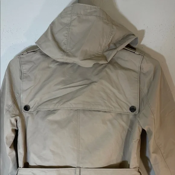 Zara Double Breasted Trench Coat with Detachable Hood. Girl’s 11/12. NWT. - Picture 12 of 14
